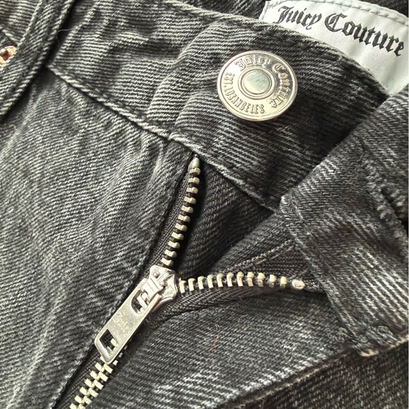 NWT Juicy Couture Wide Leg Jeans in Black Wash Women’s Size 29 - Picture 7 of 15